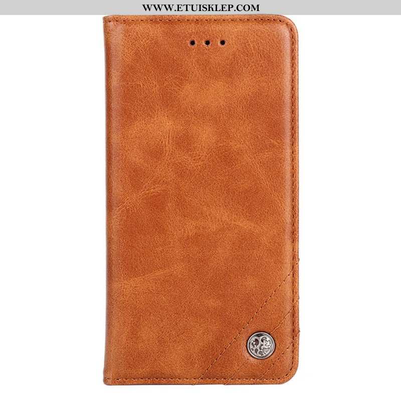 Etui Na Telefon do Xiaomi 12 Pro Etui Folio Stylowy Skórzany Nit